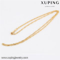 43276- Xuping Hot Sale Artificial 18K Gold Plated Fashion Chains Necklace